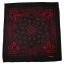 Bandana Tuch - Paisley Muster 03 - schwarz - rot -...