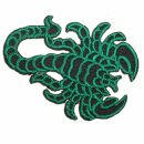 Aufnäher - Skorpion - schwarz-grün - Patch