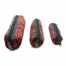 Pencil case made of cotton - colourful 02 - pack of 3 -...
