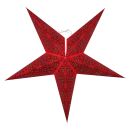 Paper star - Christmas star - 5-pointed star - red-black...