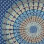 Coperta da meditazione - telo da parete - copriletto - Mandala - 215x235cm - blu