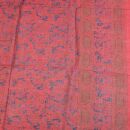 Sciarpa di cotone - pareo - sarong - motivo indiano 01 - rosso-blu