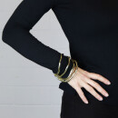 Flexible necklace snake chain gold-colored light chain bracelet