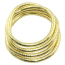 Flexible necklace snake chain gold-colored light 6mm chain bracelet