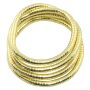 Flexible necklace snake chain gold-colored light 6mm chain bracelet