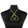 Flexible necklace snake chain gold-colored light 6mm chain bracelet