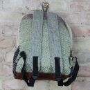 Backpack - hemp - pattern 11 - beige-multicoloured