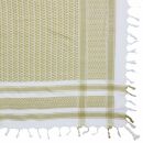 Kufiya - white - brown-beige - Shemagh - Arafat scarf
