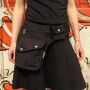 Premium borsa cintura - Buddy - nero - colori ottone - marsupio