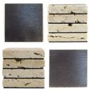 Calamita in travertino 4,8x4,8 cm - Aspetto vintage -...