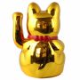 Agitando gato chino - Maneki neko - 18 cm - oro