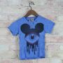 Kinder - Shirt - Senior - Melting Mouse Eye - Einzelstück - blau M
