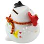 Keramik Spardose - Porzellan - Maneki-Neko - Glückskatze - Modell 02