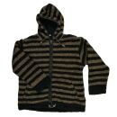 Kinderjacke mit Fehler Streifen - Modell 09 - schwarz -...