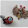 Pin - Brooch - Bat - Fish - Set