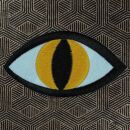 Parche - oculares - amarillo-negro 8,5 cm