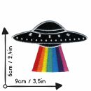 Patch - UFO with rainbow