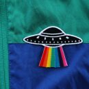 Aufnäher - UFO mit Regenbogen - Patch