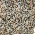 Seidenschal - 50 x 70 cm - braun-weiß - Animalprint - Schal aus Seide