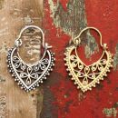 Earrings - Heart shape - Ornaments - Flowers - Hanging...