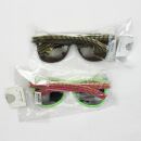 Set 8x Sonnenbrille mit Reißverschluss Fehlerware lustige Accessoires