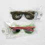 Set 8x Sonnenbrille mit Reißverschluss Fehlerware lustige Accessoires