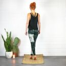 Leggings - Batik - Blocks - negro - verde-verde oscuro