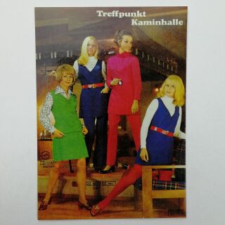 Postkarte DDR Versandhauskatalog Treffpunkt Kaminhalle Bild Heimat Retro