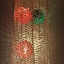 10x Lichterkettenkugel Cocoon Kugel für Lichterketten - Set mehrfarbig