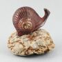 Schnecke in Messing - Figur - Deko - Tier