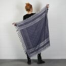 Kufiya - Keffiyeh - azul - Tejido Peshtemal - Pañuelo de Arafat