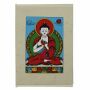 biglietto dauguri - cartolina postale - Cartolina - fatto a mano - carta riciclata naturale - Vairochana Buddha