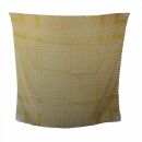 Sciarpa di cotone - motivo Palituch 2 giallo - bianco - foulard quadrato