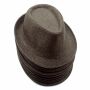 13x Trilby Hüte Hut Set 06 braun Fedora Posten Großhandel