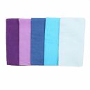 Set of 5 Cotton Scarf - Blue Sky - squared kerchief