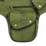 Premium Gürteltasche - Frank - grün-oliv - Bauchtasche - Hüfttasche mit mehreren Taschen