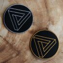Patch - Triangle - Tetrahedron - sacred geometry - gold...