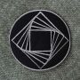 Patch - Hexahedron - Metatrons cube - sacred geometry - gold or silver - Patch