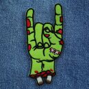 Aufnäher - Zombie-Hand - grün - Patch