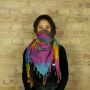 Kefiah - colorato-batik-tiedye 03 - Rainbow Spiral - Shemagh - Sciarpa Arafat