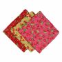 Sciarpa di cotone - turchese lurex multicolore 2 - foulard quadrato