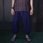 Unisex harem pants - Aladdin pants with wooden buttons - bloomers - Yogi Pants - blue-navy