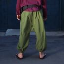 Pantaloni harem unisex - pantaloni Aladdin con bottoni di legno - bloomers - Yogi Pants - verde oliva