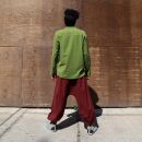 Pantaloni harem unisex - pantaloni Aladdin con bottoni di legno - bloomers - Yogi Pants - bordeaux