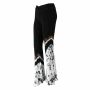 flared trousers - Batik - Tie Dye - Jersey - Retro - 60s - 70s - black - white