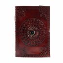 Leather notebook big - reddish brown - sketchbook - diary...