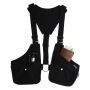 Holster bag - belt bag - holster waistcoat - black - anthracite