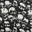 Pa?uelo de algodón - Gótico Skull - calaveras funerarias - negro-blanco - tela cuadrada