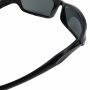 Schmale Sonnenbrille - Snake Sutter - Bikerbrille - 6x4 cm - schwarz