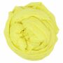 Baumwolltuch - gelb - schwefelgelb Lurex silber - quadratisches Tuch